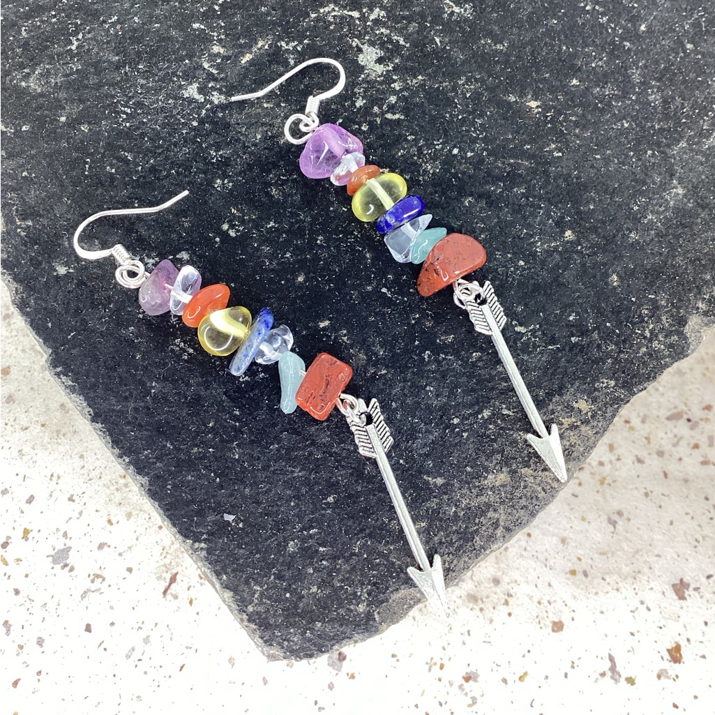 Stone Chip Earrings Nwt